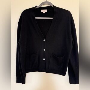 Black J.Crew patch pocket cashmere cardigan - cropped
Size Medium